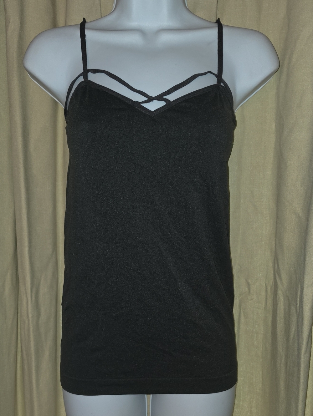 Zenana Outfitters Dark Gray Strappy Camisole